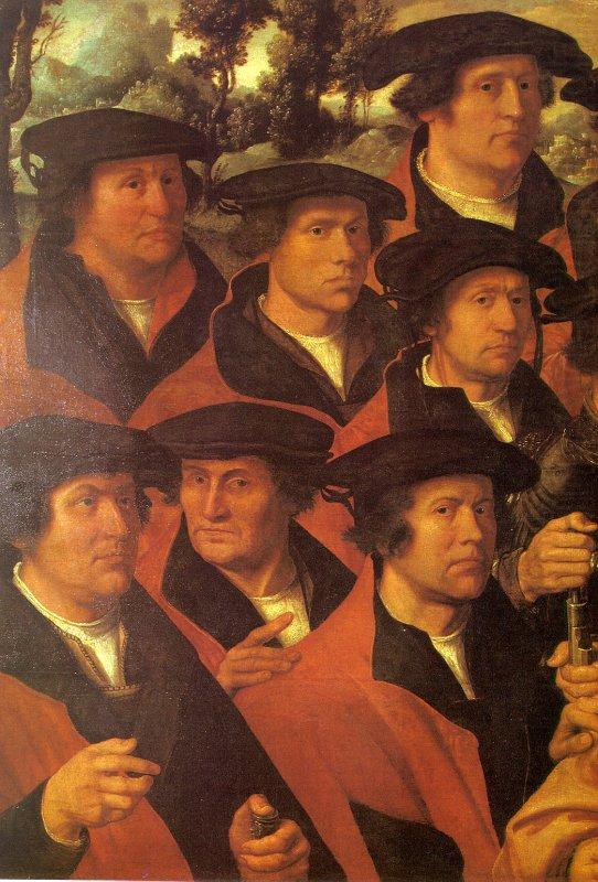 Group Portrait of the Arquebusiers of Amsterdam, JACOBSZ, Dirck